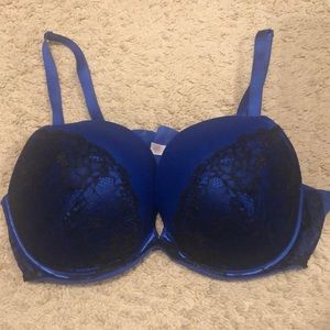 Cacique blue bra adjustable/removable straps